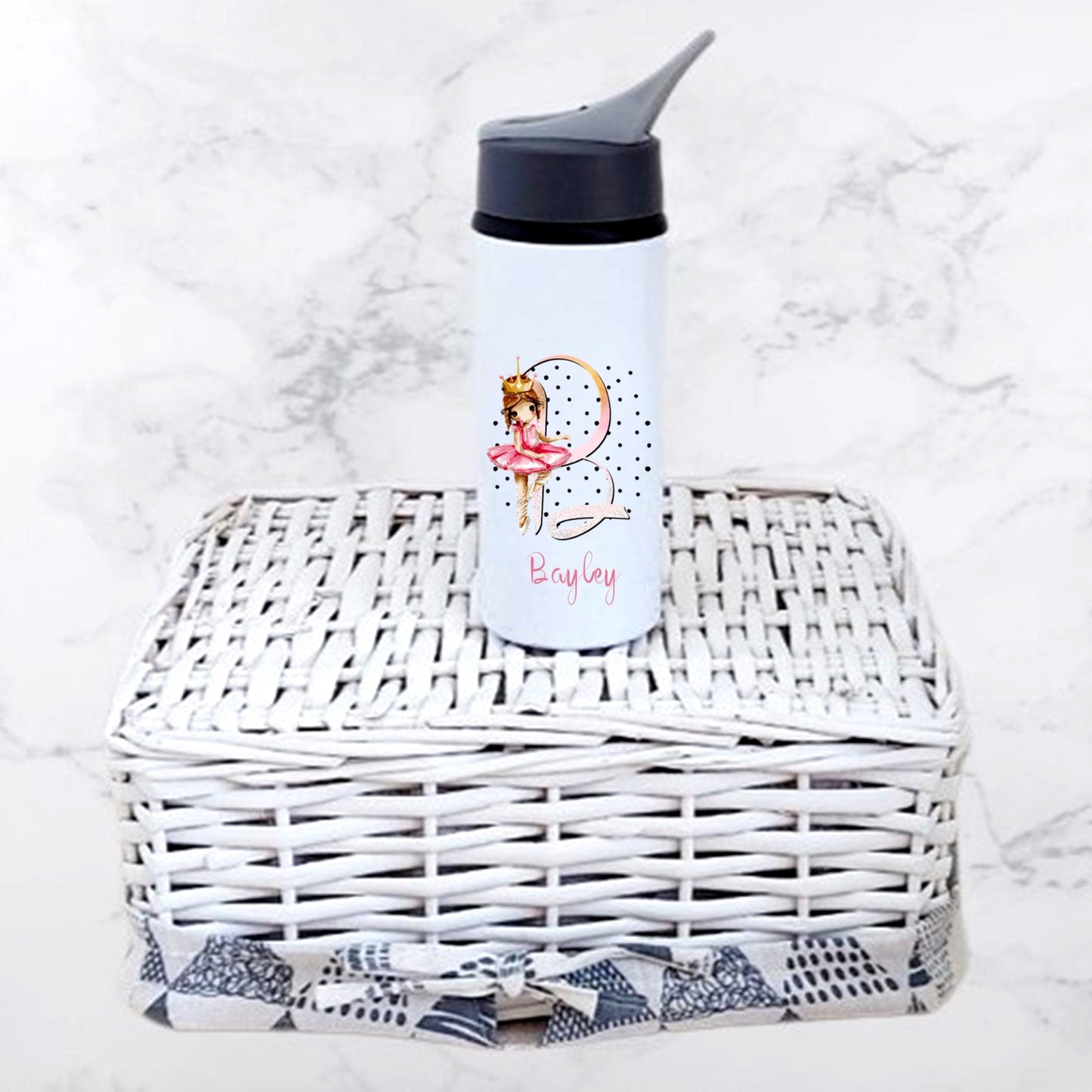 Personalised ballerina water bottle