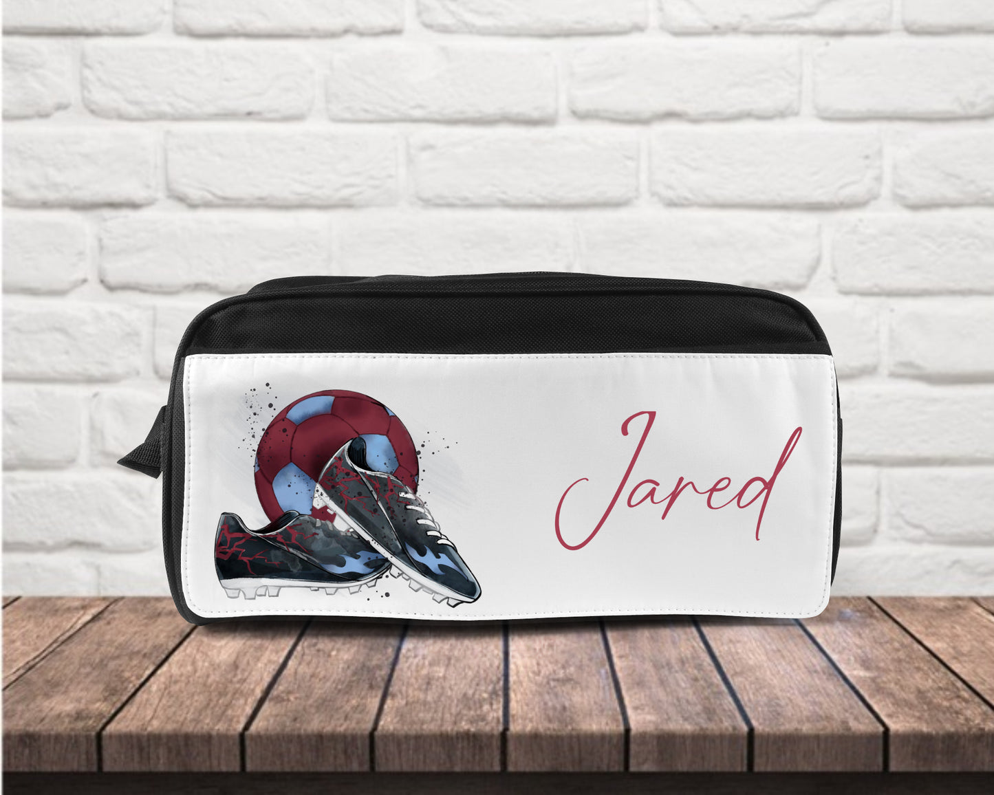 Personalised boys football boot bag