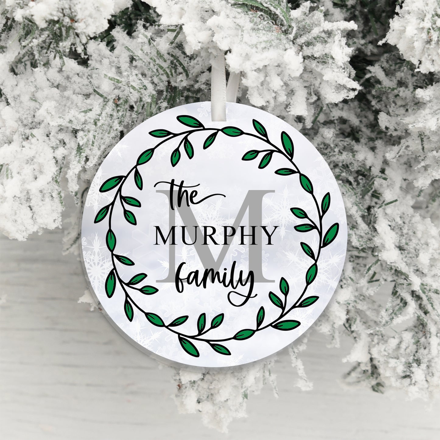Personalised Family Name Christmas Ornament