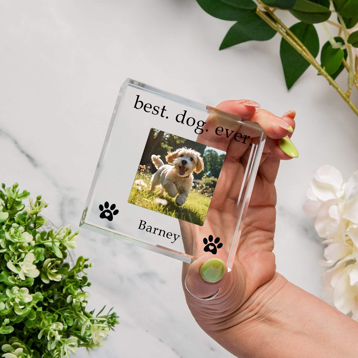 Best Dog Ever personalised Glass Token
