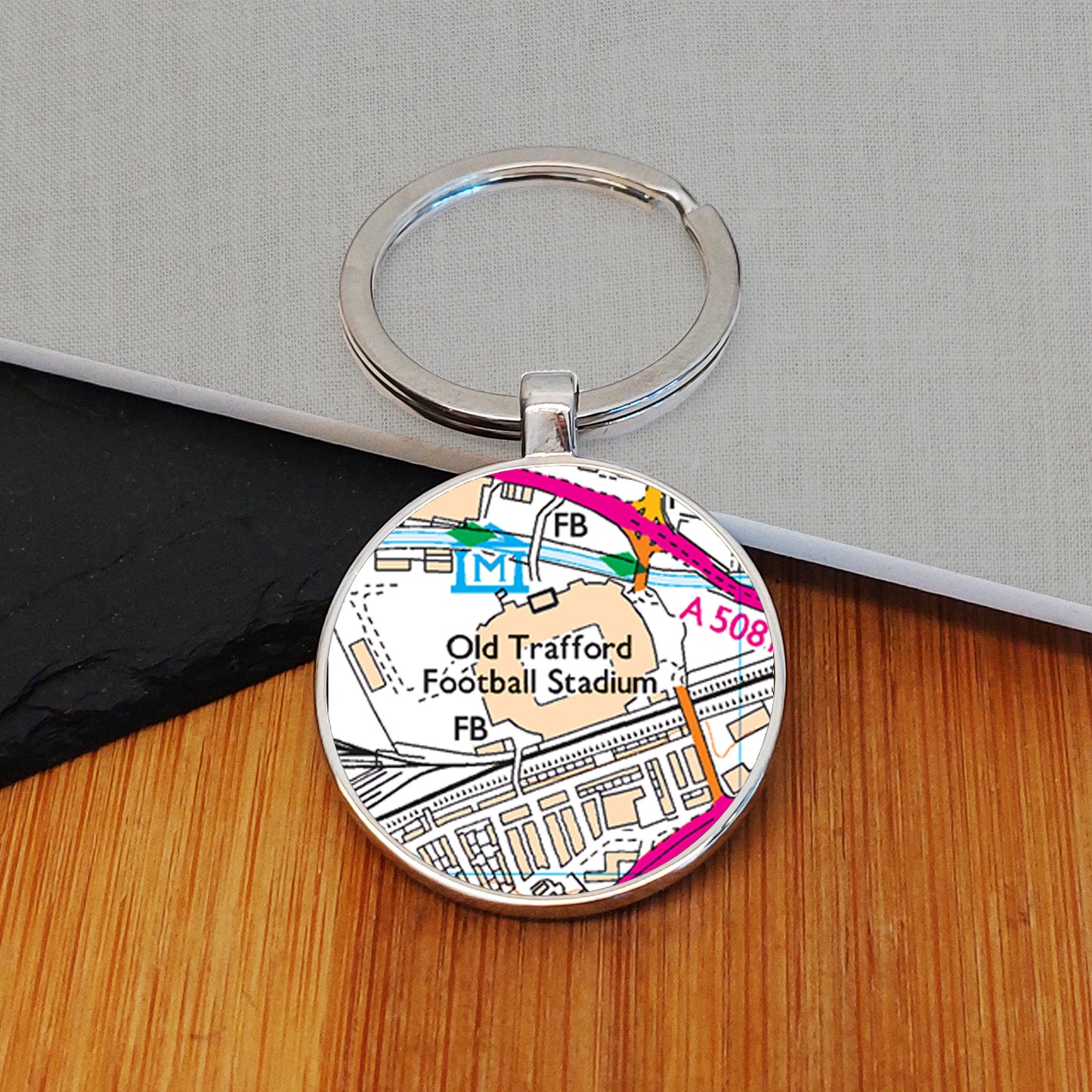 Favourite Place football stadium Key Ring