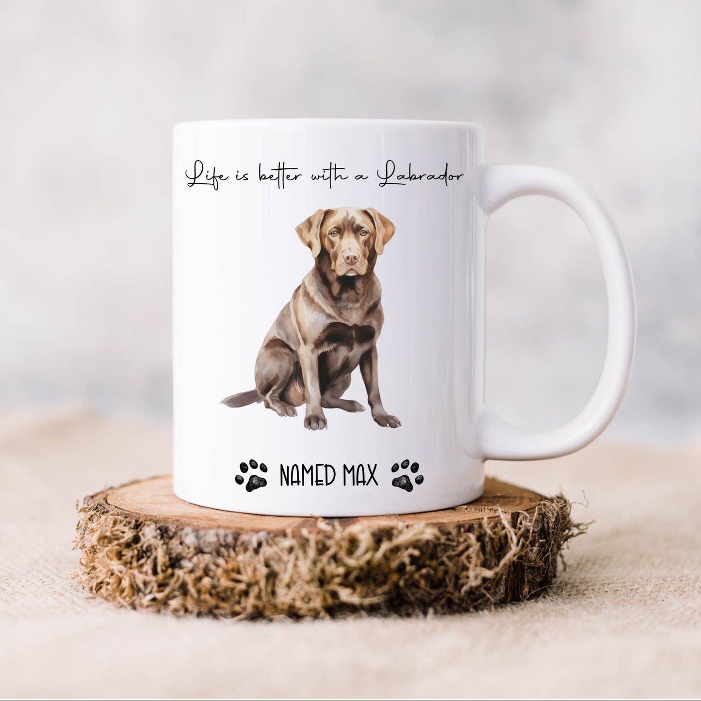 Personalised Labrador Dog Breed Mug
