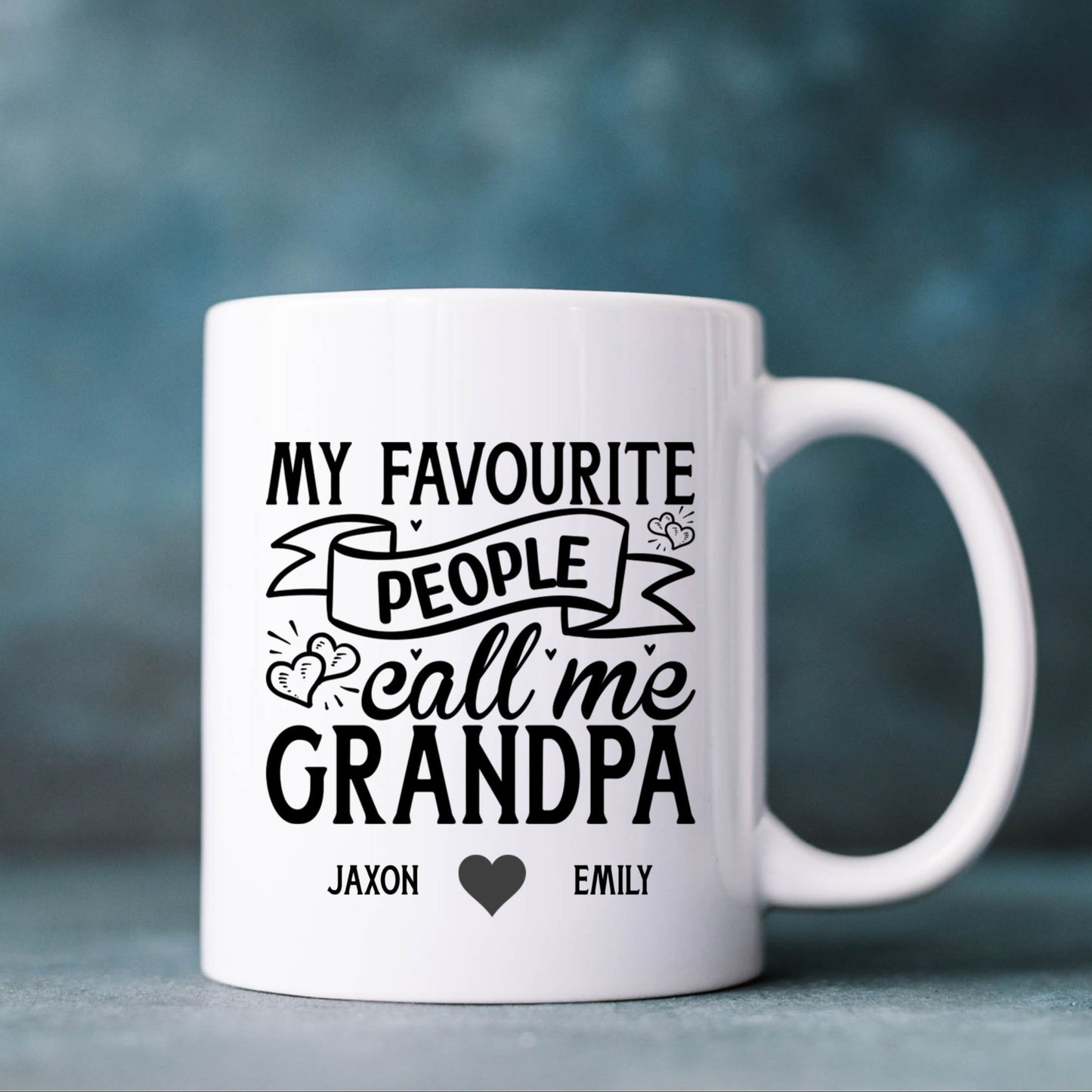 Personalised My Favourite People Call Me Grandpa Mug