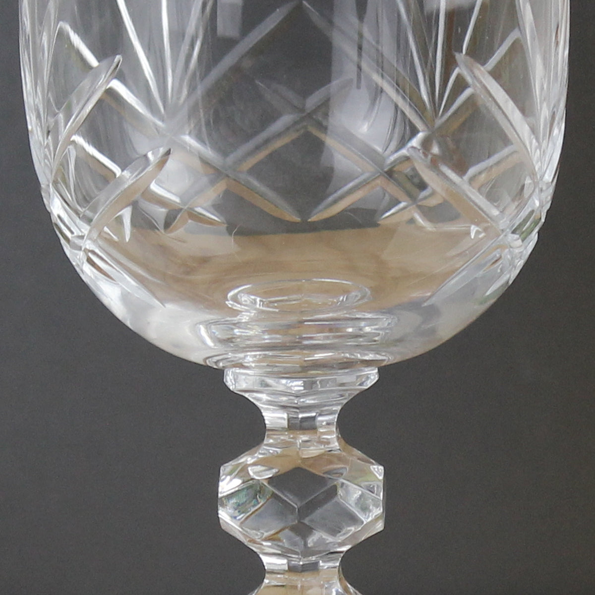 Personalised Cut Crystal Wine Glass