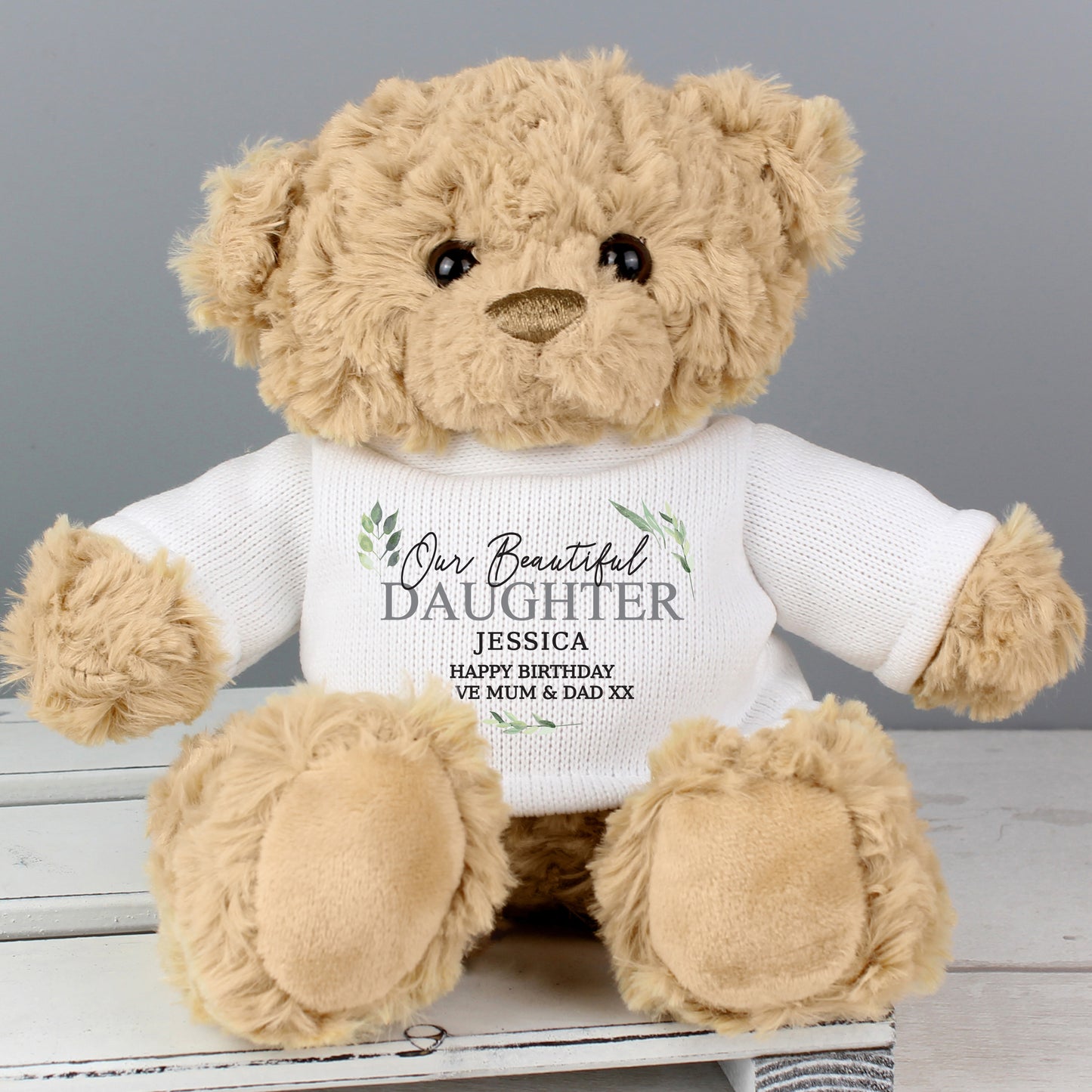Personalised Botanical Teddy Bear