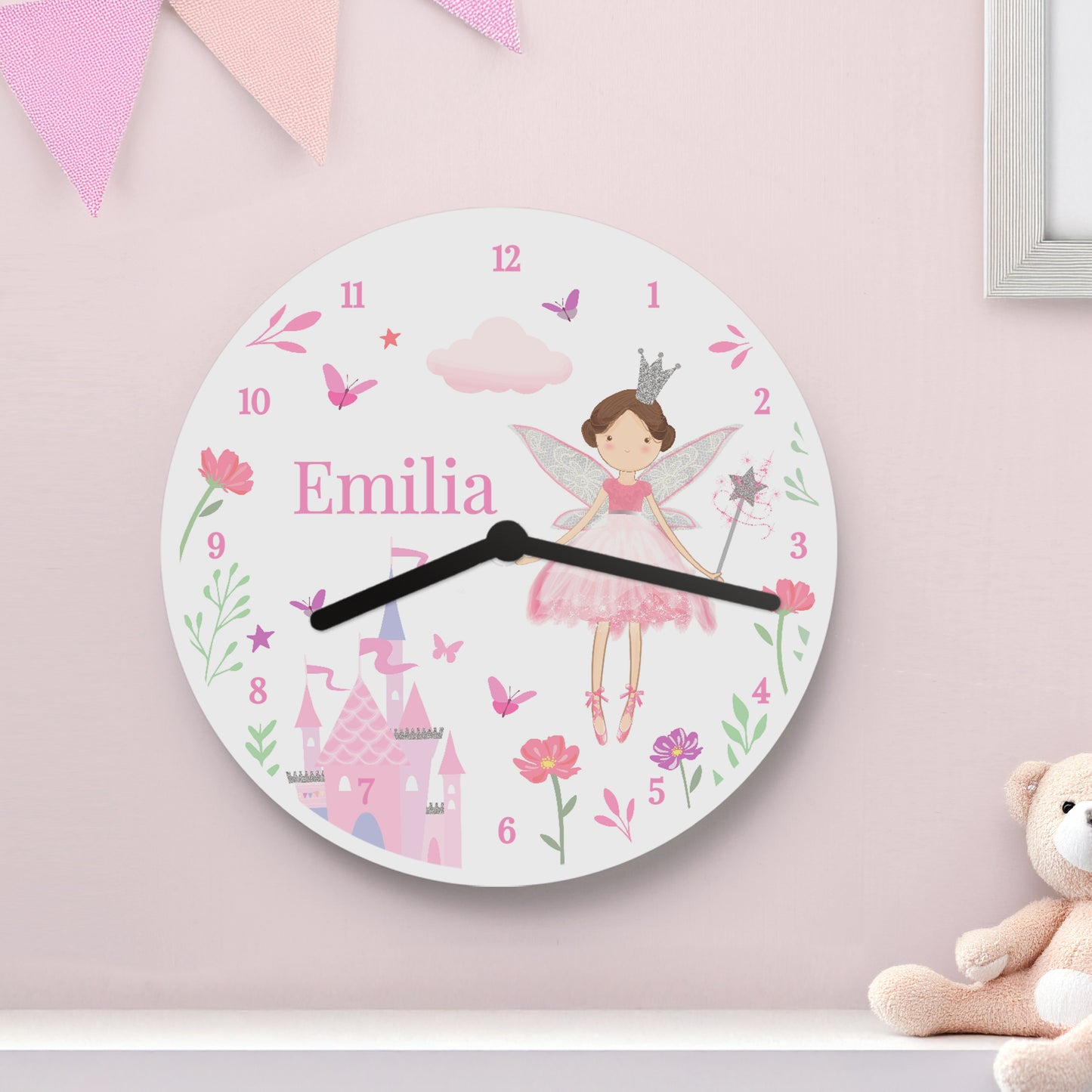 Personalised Fairy Princess Clock