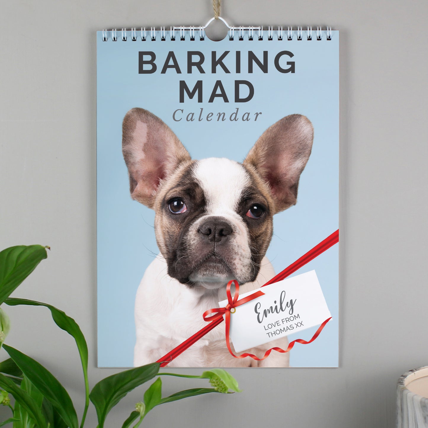 Personalised Barking Mad Dog Desk Calendar