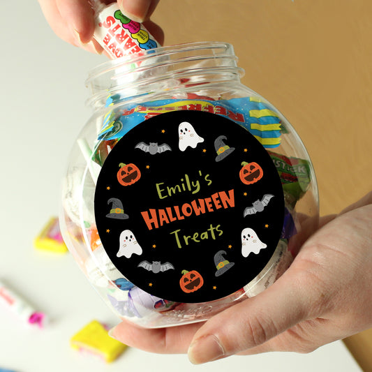 Personalised Halloween Sweet Jar – Custom Trick-or-Treat Gift