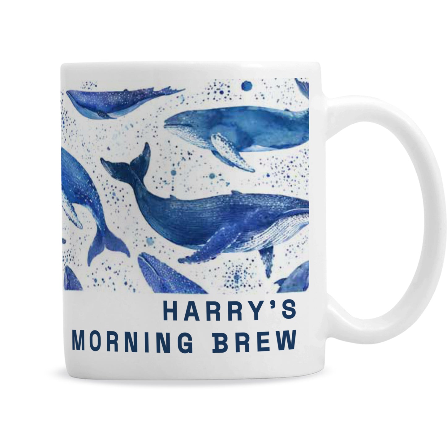 Personalised Whales Mug