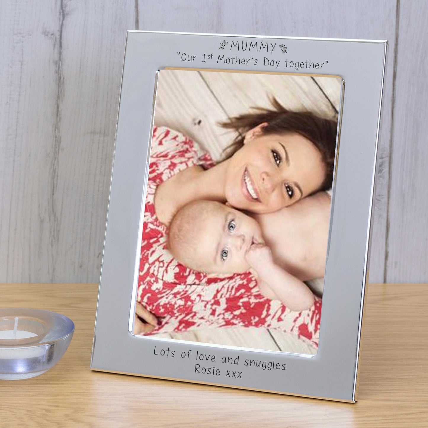 Personalised Mother's Day Silver-Plated Photo Frame