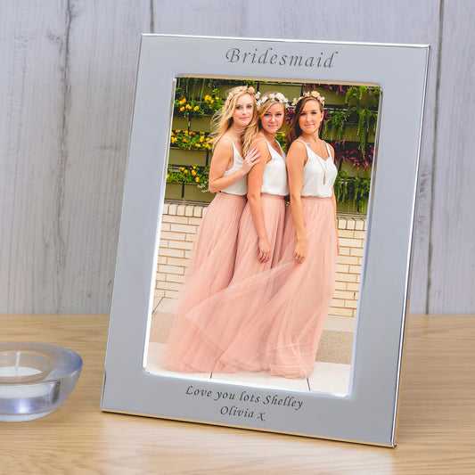 Bridesmaid Silver Plated Picture Frame