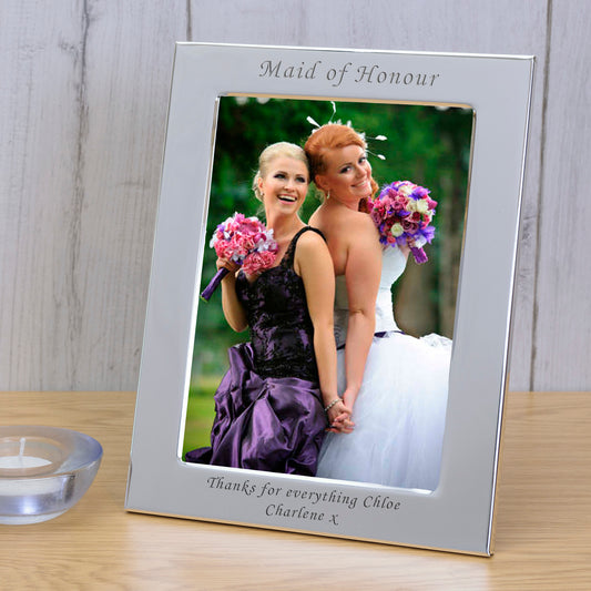 Maid of Honour Silver Plated Picture Frame