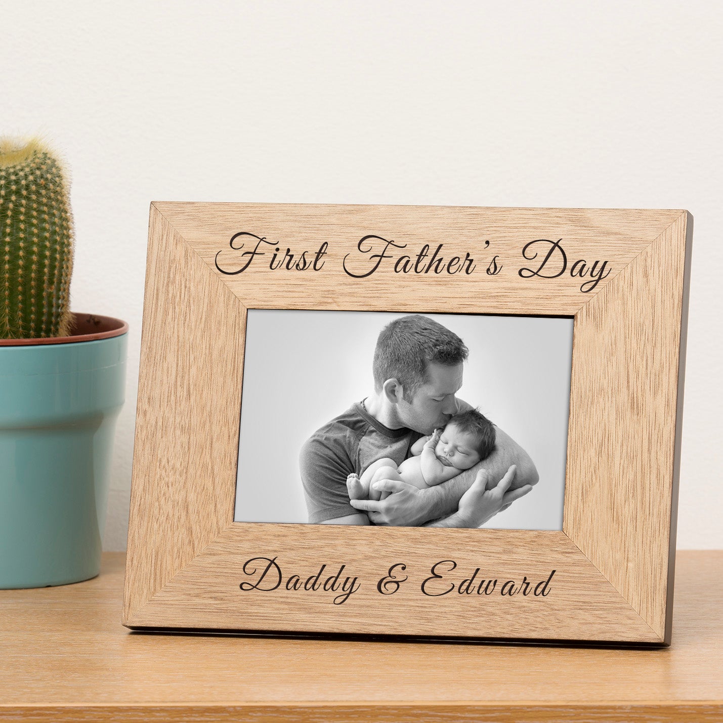 First Fathers Day Wood Picture Frame