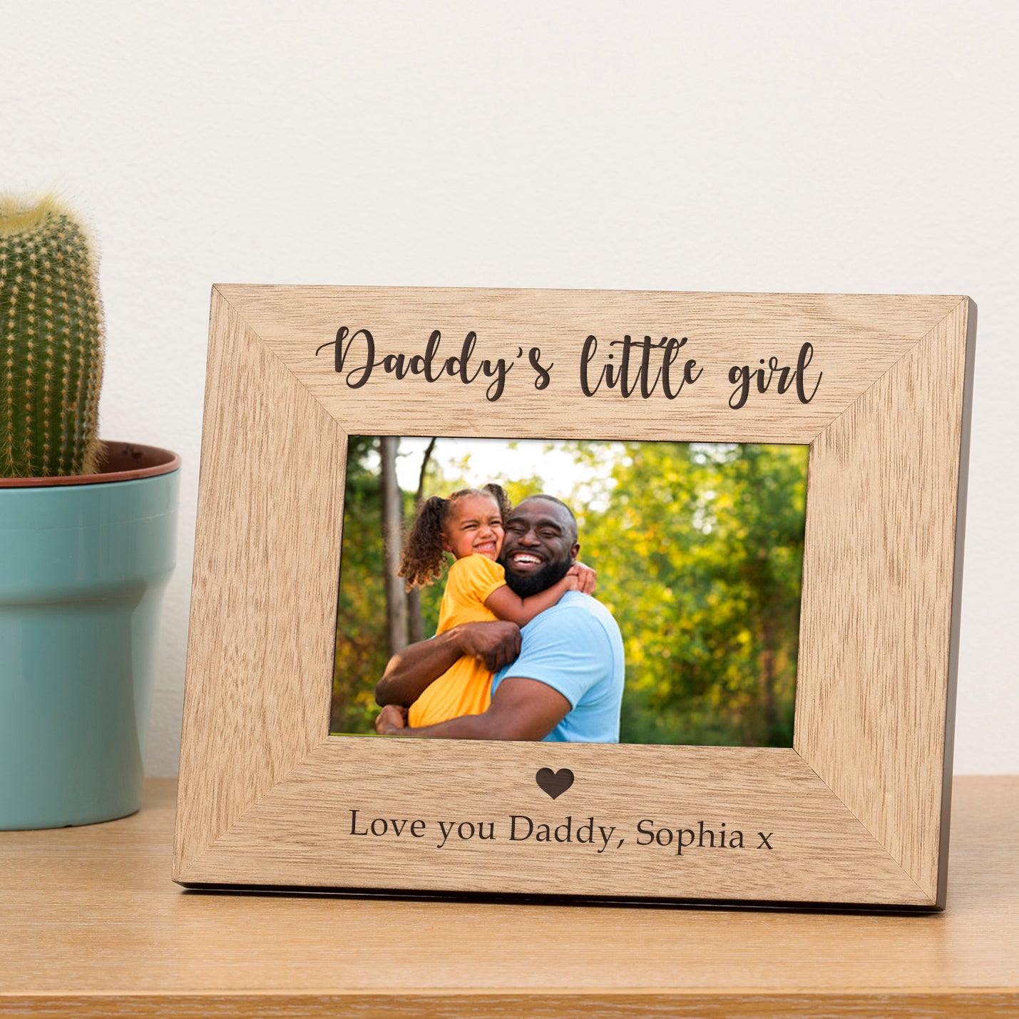 Daddy's little girl/s Wood Picture Frame
