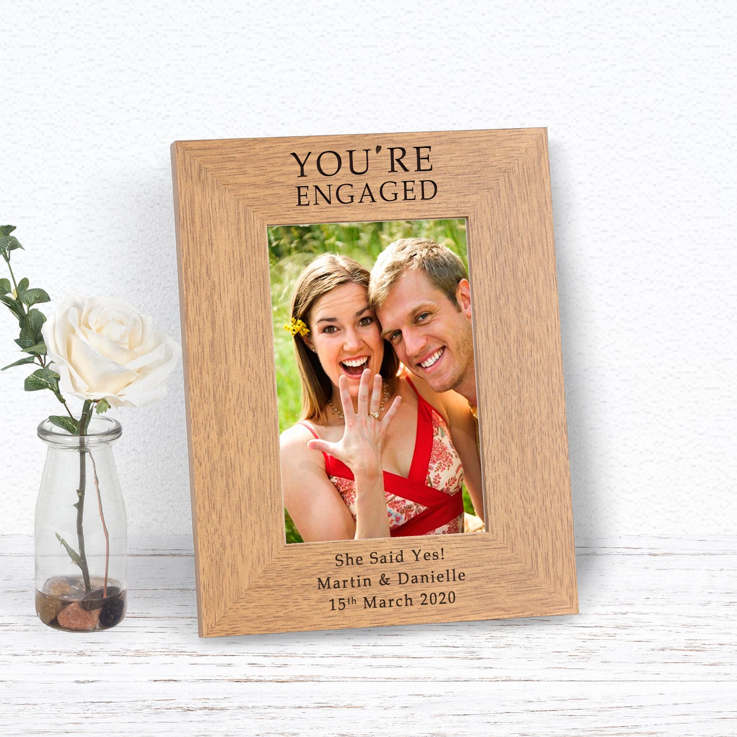 You're Engaged Wood Picture Frame