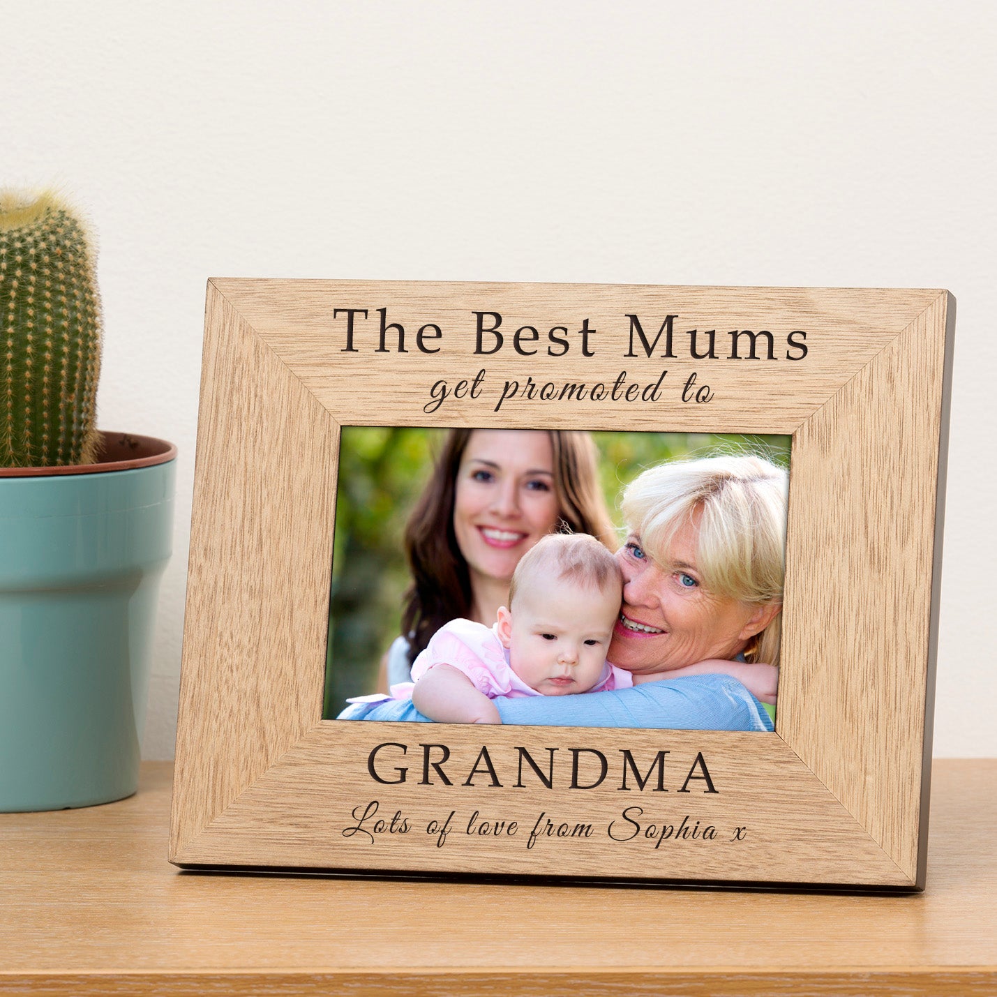 The Best Mums get promoted Wood Picture Frame