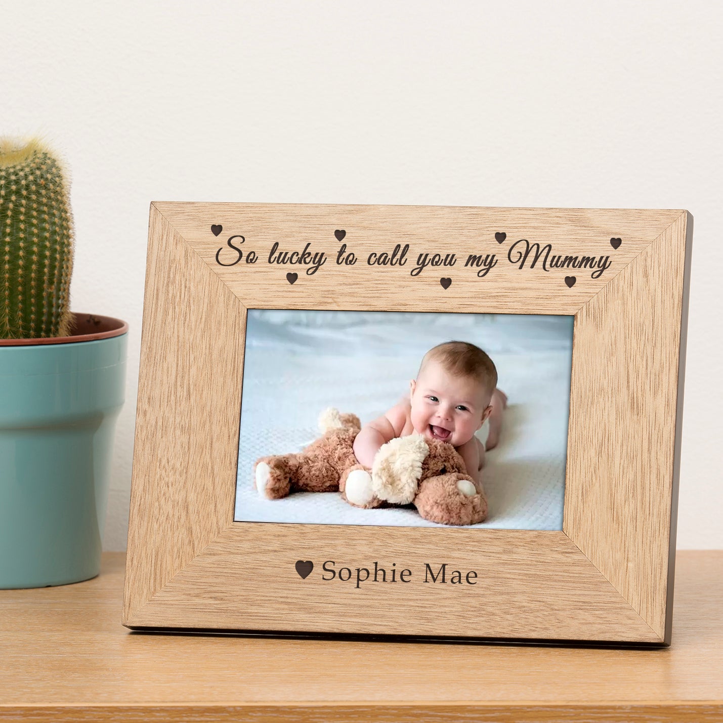 So lucky to call you my Mummy Wood Picture Frame