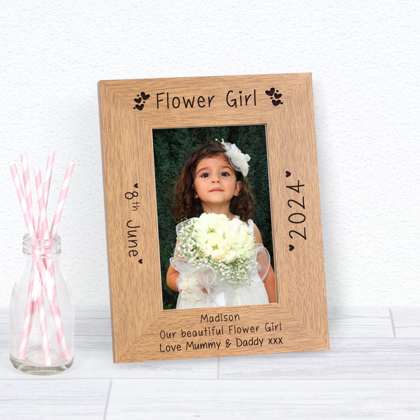 Wedding Party Role Wood Picture Frame