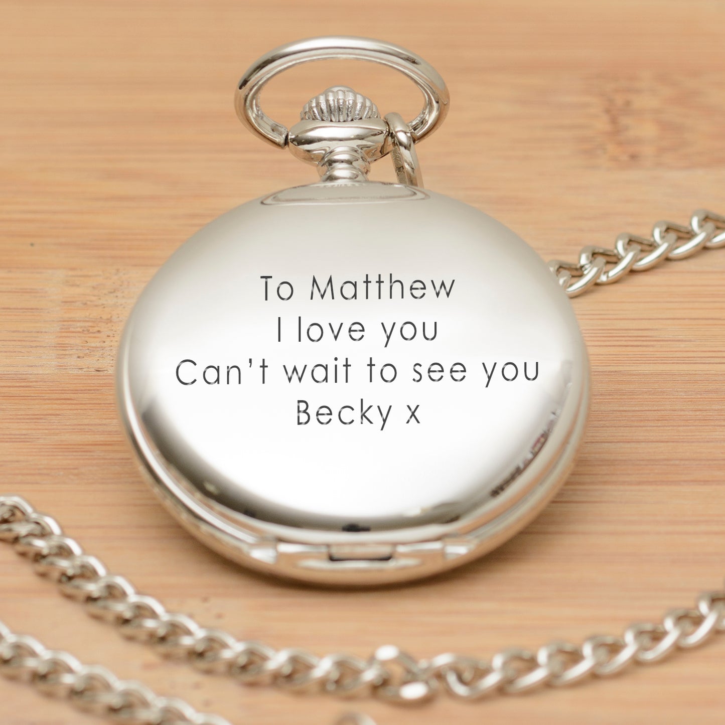 Personalised Pocket Watch with your choice of message