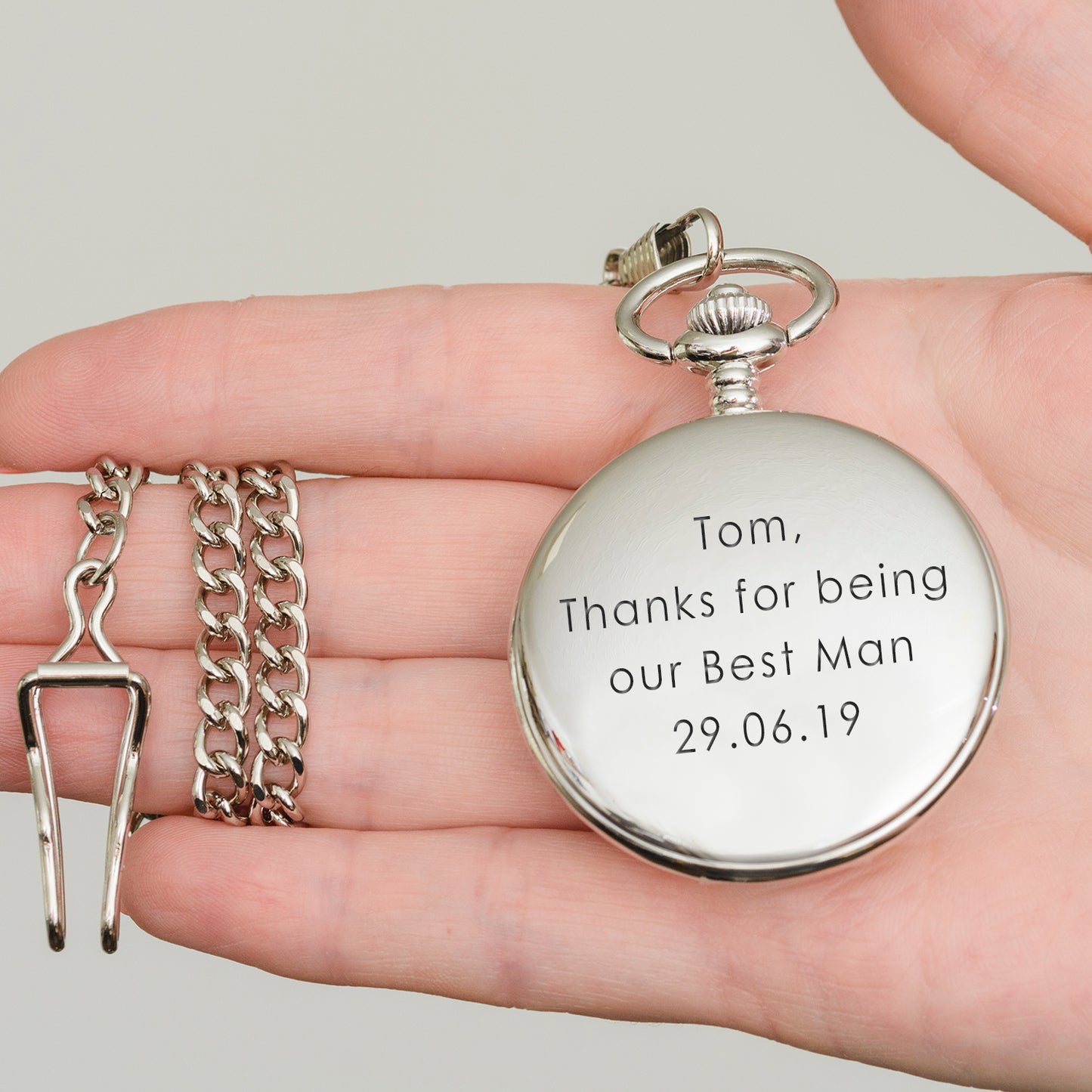 Personalised Pocket Watch with your choice of message