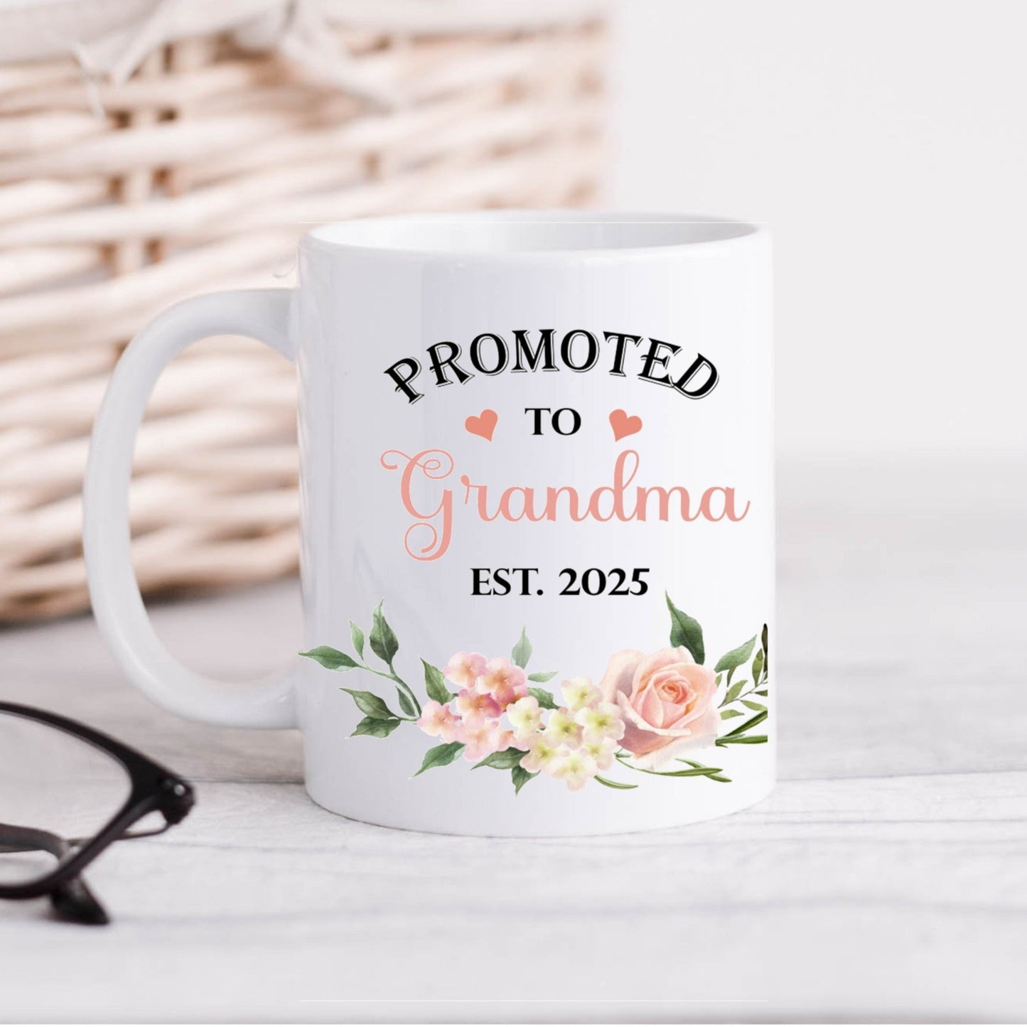 Promoted to Grandma 2025 mug