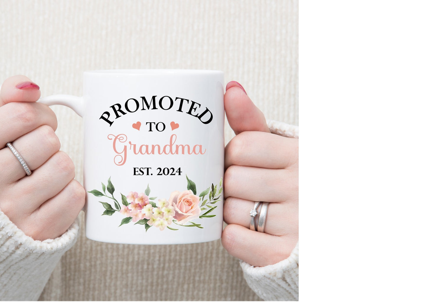 Promoted to Grandma 2025 mug