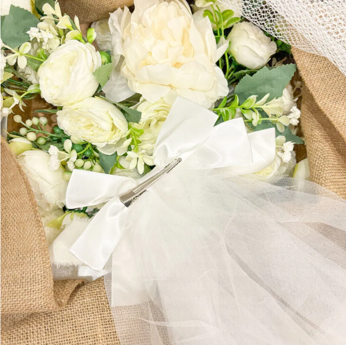 Personalised Hen Party bow veil