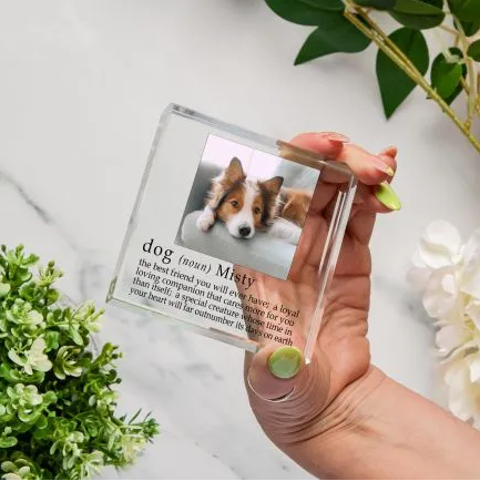 Definition of a Dog Glass Token keepsake gift