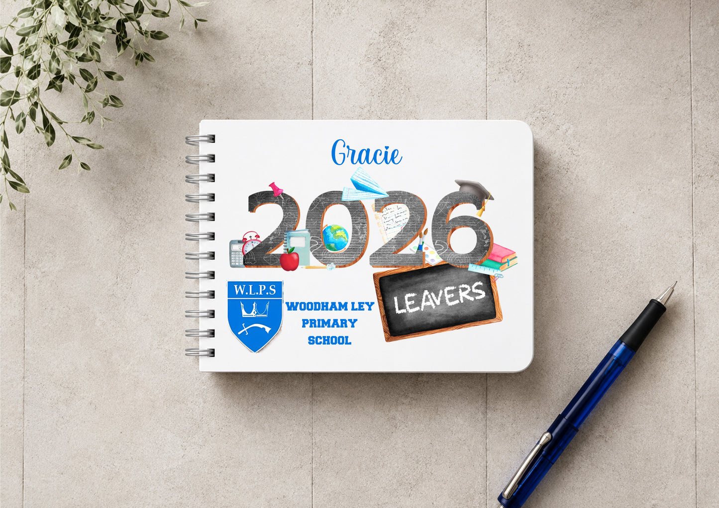Personalised 2026 School Leavers Signature Book | Custom Primary School Memory Book | End of Year Keepsake Gift