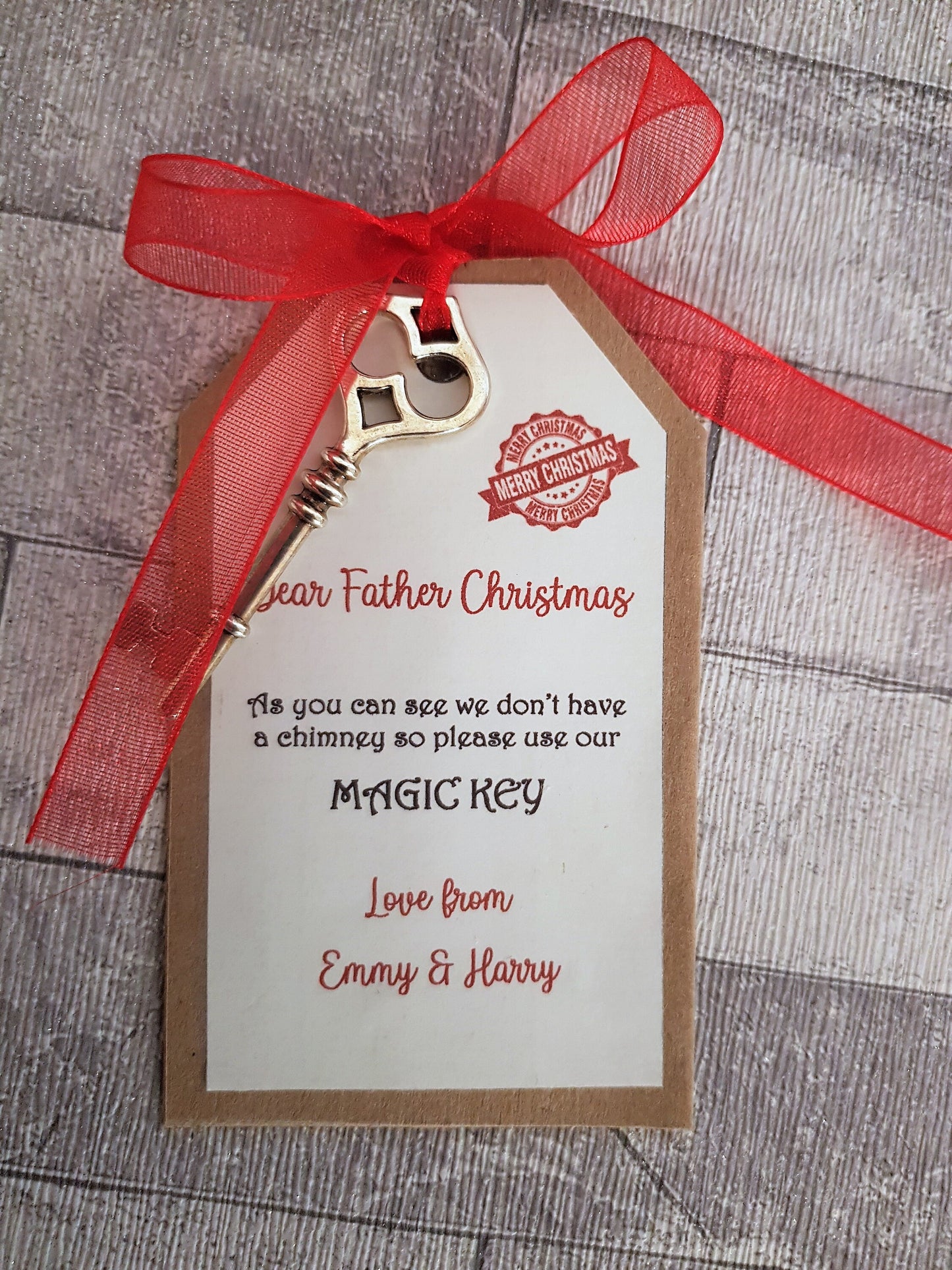Personalised Father Christmas Magic Key