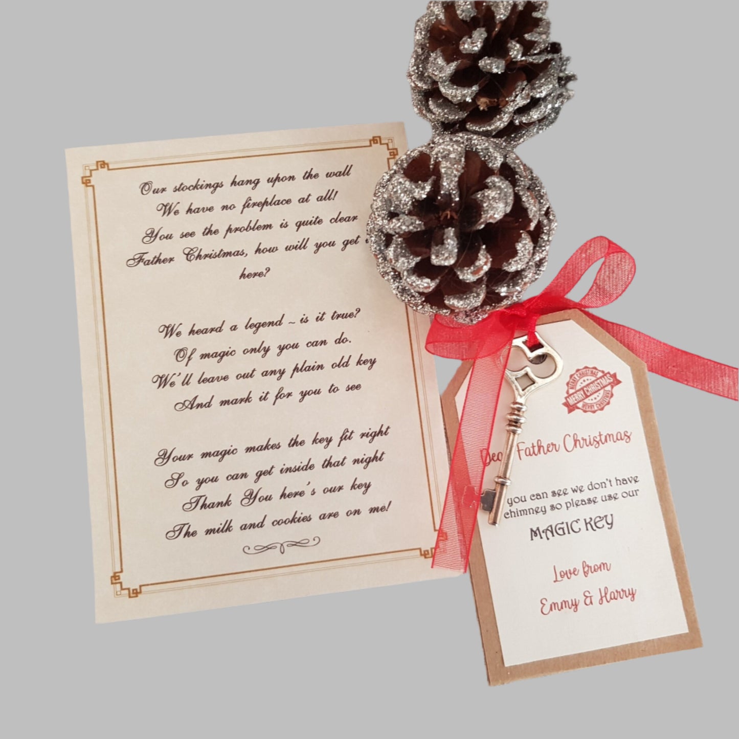 Personalised Father Christmas Magic Key
