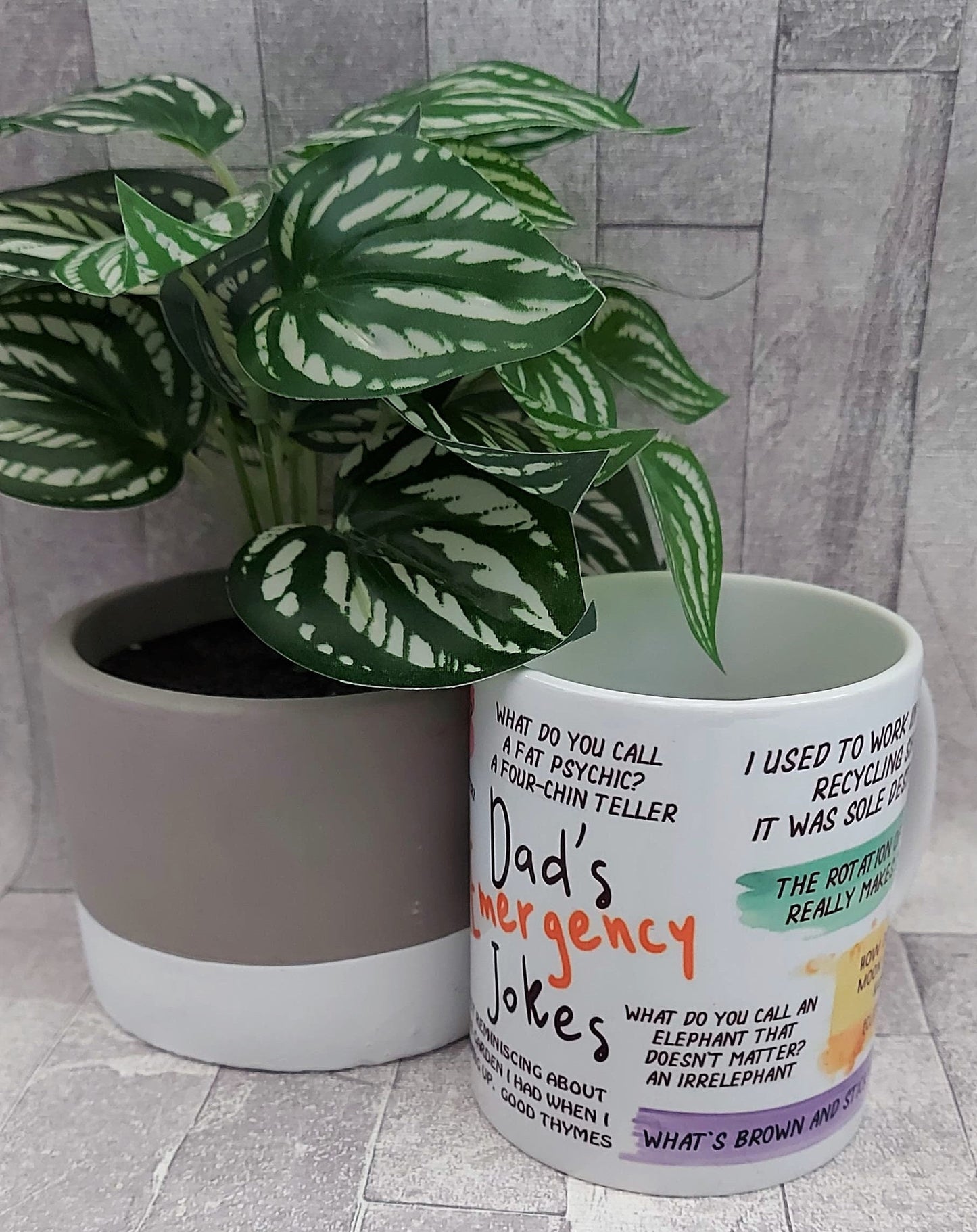 Personalised mug, Emergency Dad Jokes mug, funny mug, humorous mug, Dad jokes, Father's Day gift, Dad gift, gift for a man