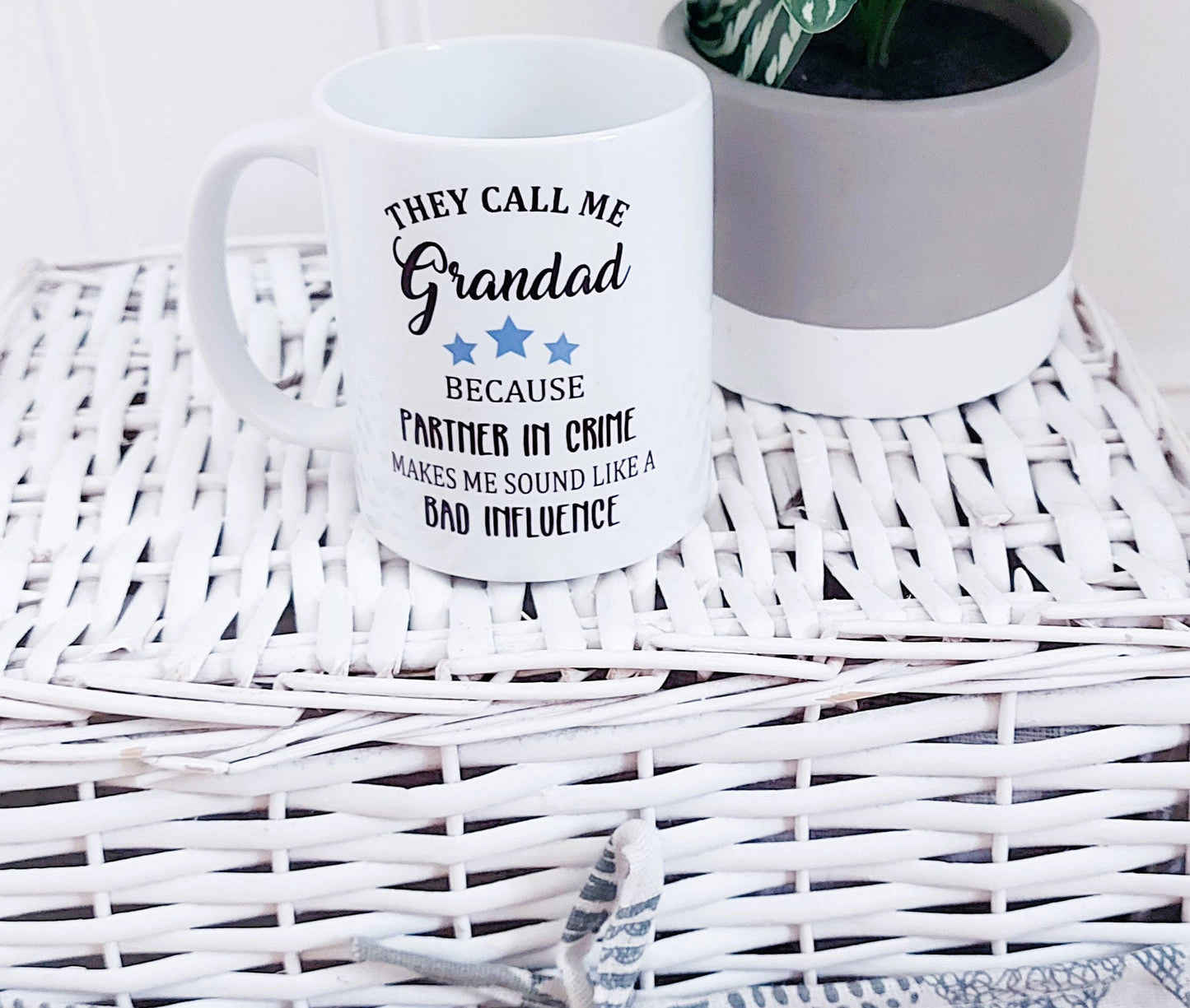 personalised Grandad Mug: Partner in Crime Gift