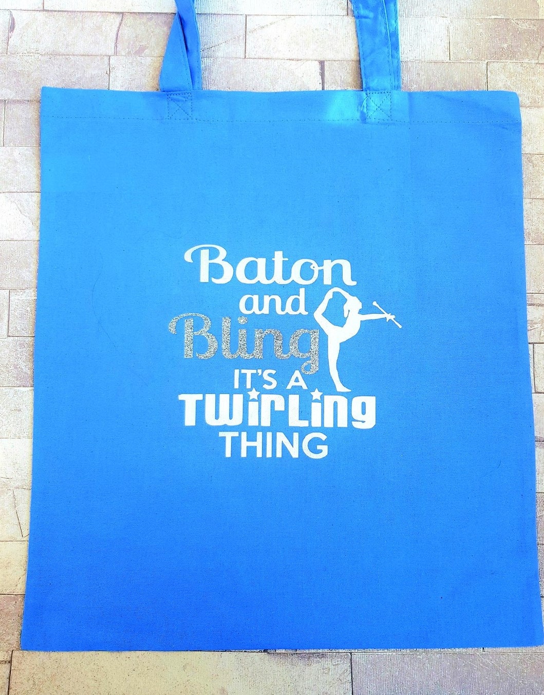 personalised Baton Twirler Tote Bag: Majorette Gift