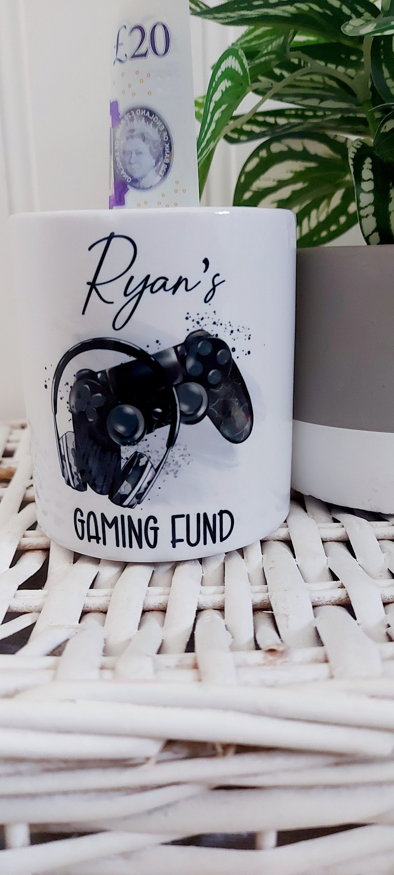 Personalised X Box inspired gaming money box