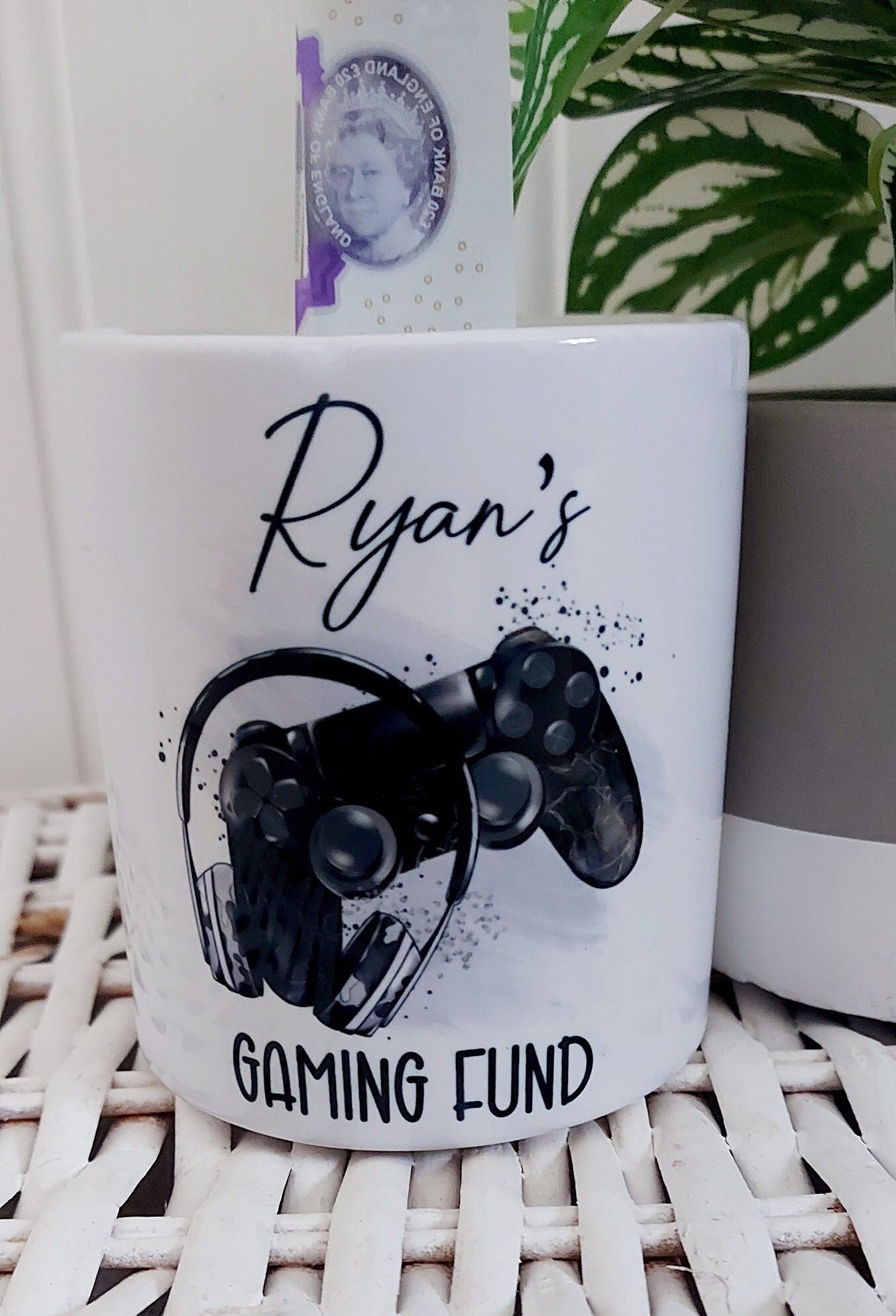Personalised X Box inspired gaming money box