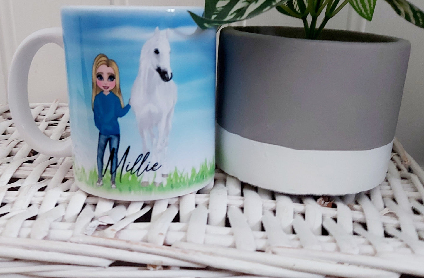 personalised Horse Rider Mug: Custom Equestrian Gift
