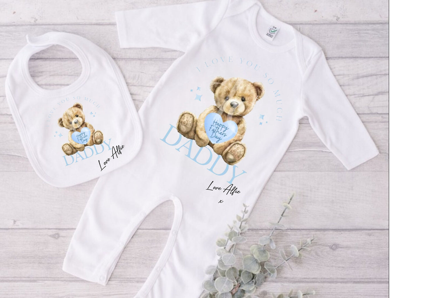 Happy Father's Day baby boy vest