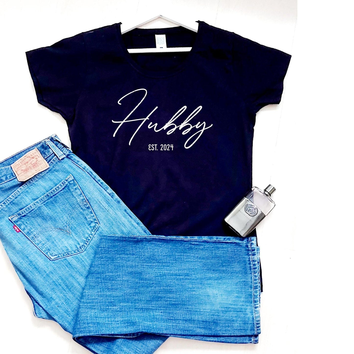Personalised black Hubby t-shirt