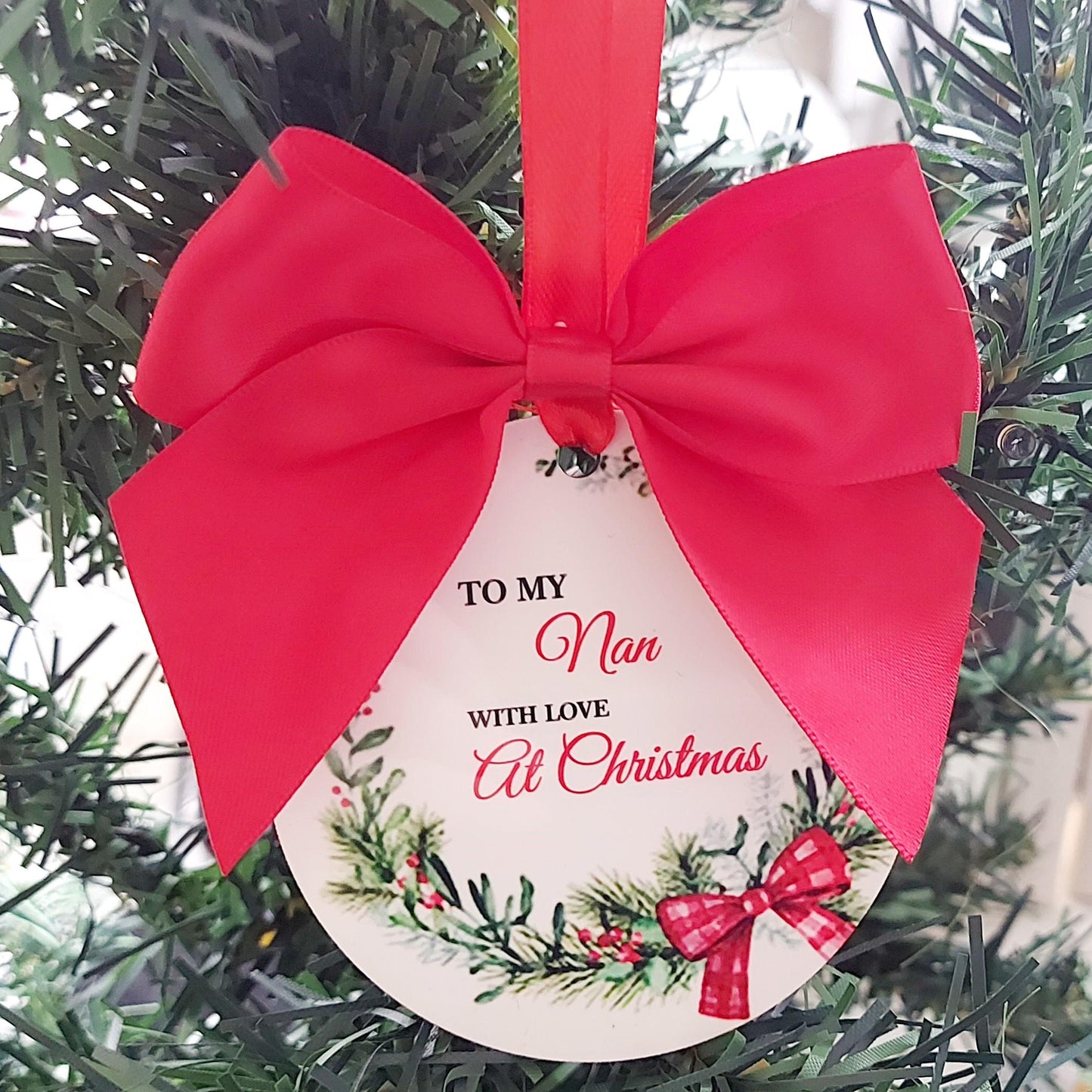 Personalised Christmas Bauble: Keepsake Ornament for Mum