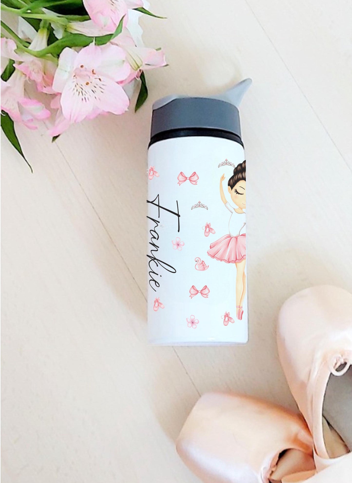 Personalised ballerina water bottle