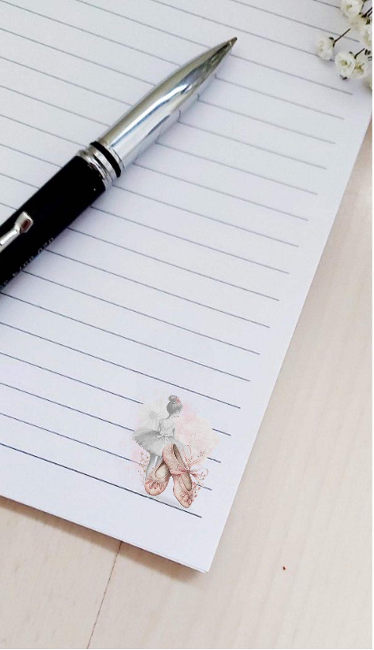 Personalised A5 ballerina notebook