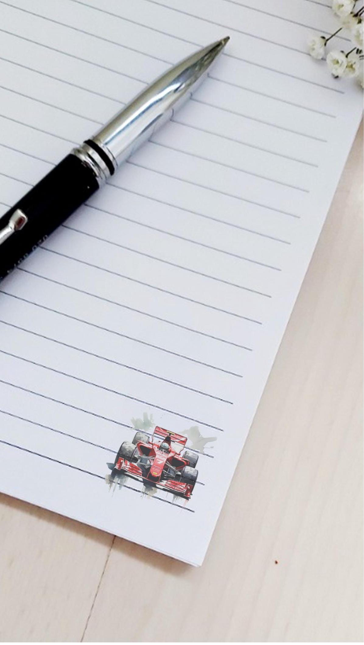 personalised F1 Racing Car Notebook: Formula 1 Gift