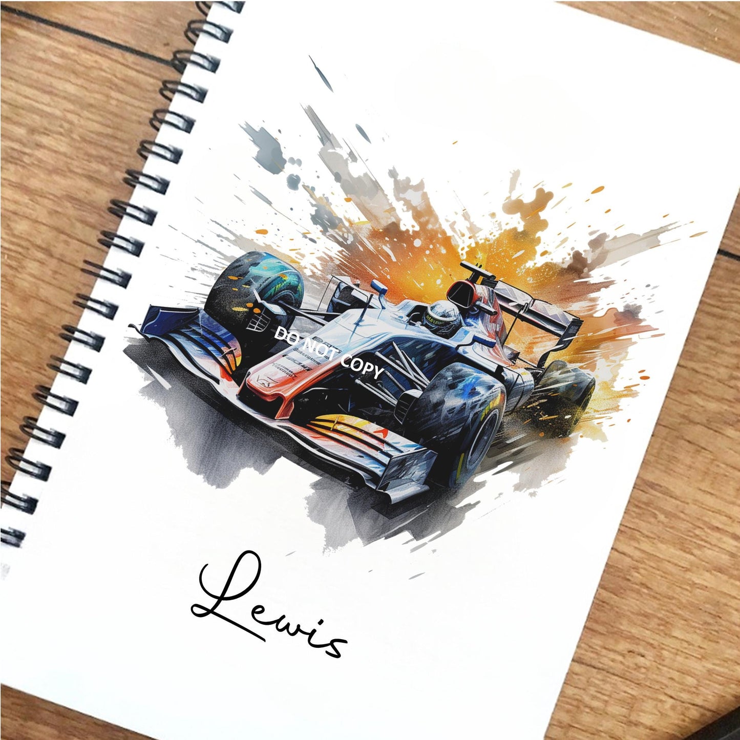 Personalised A5 Formula 1 Grand Prix notebook