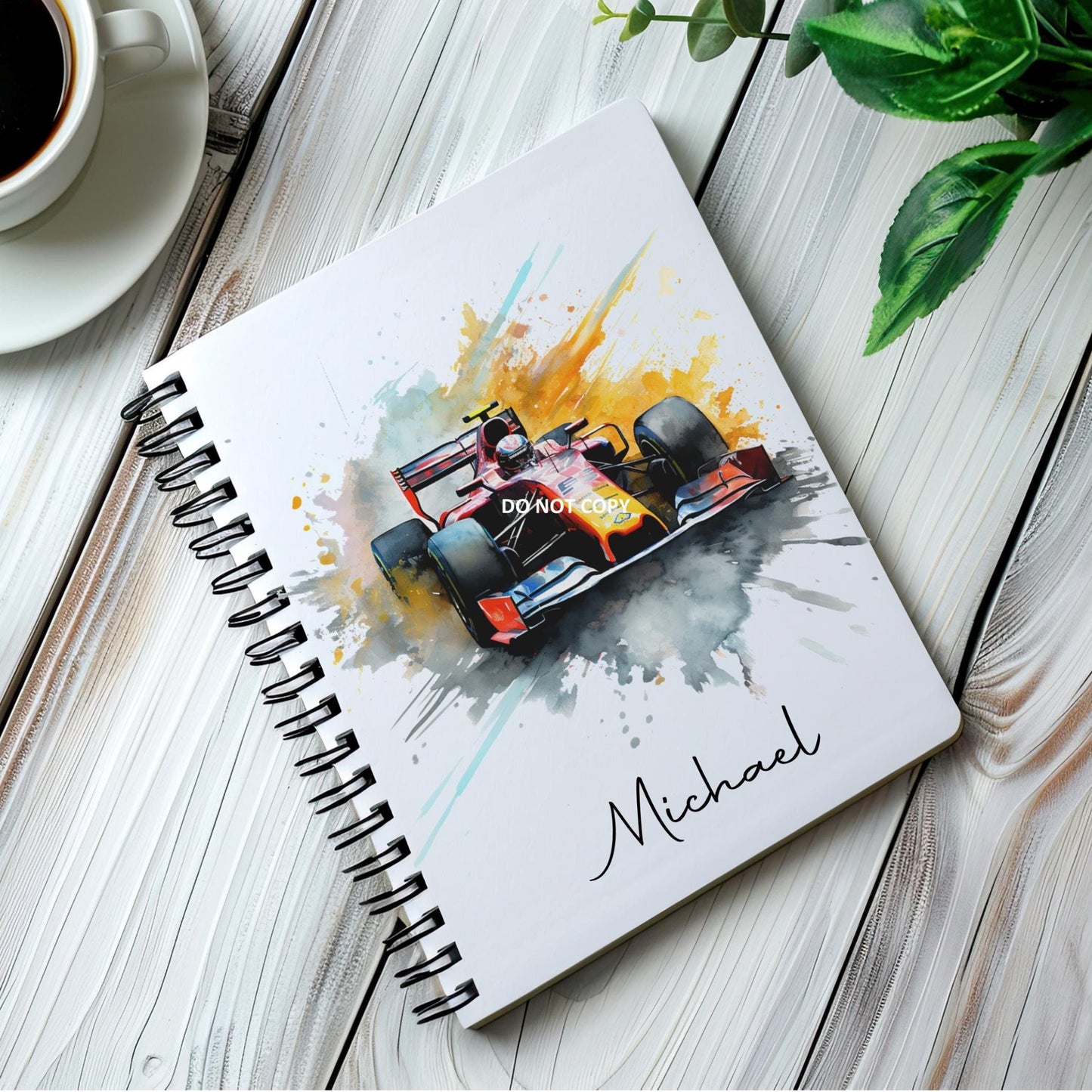 Personalised A5 Formula 1 Grand Prix notebook