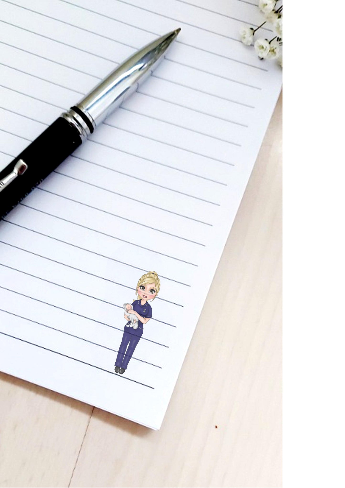 Personalised A5 midwife notebook