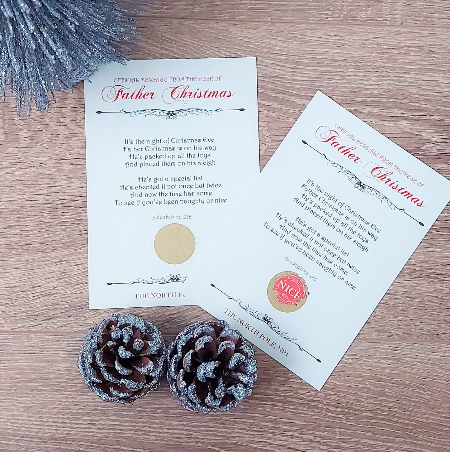 Father Christmas/Santa's Nice List scratchcard