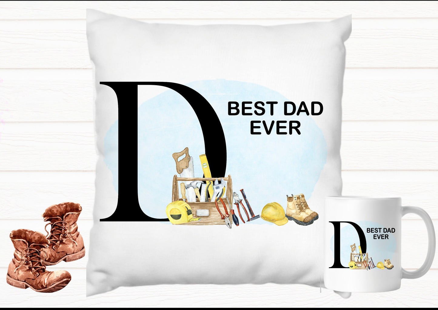 Personalised Dad cushion, gift for him, personalised cushion for Grandad, tool cushion