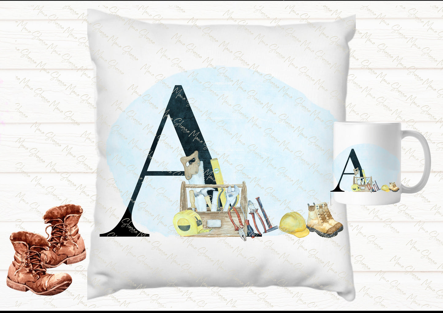 Personalised Dad cushion, gift for him, personalised cushion for Grandad, tool cushion