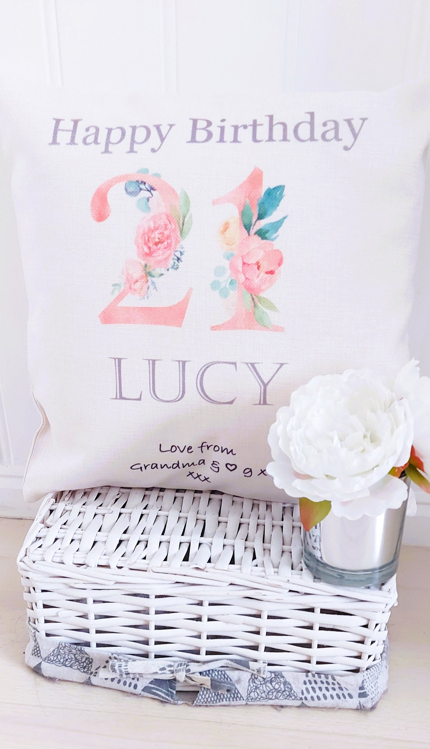 Personalised 21st Birthday cushion, gift for daughter, personalised 21st birthday cushion, 21st Birthday gift, birthday keepsake
